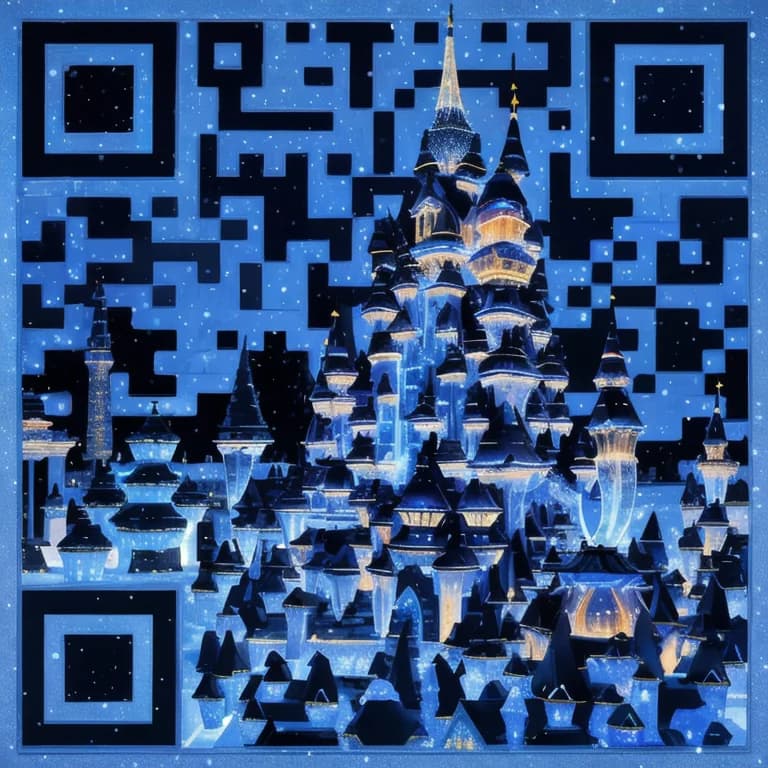 AI QR code art - Ice Festival