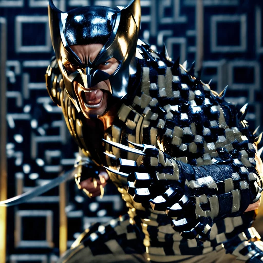 AI QR code art - Wolverine