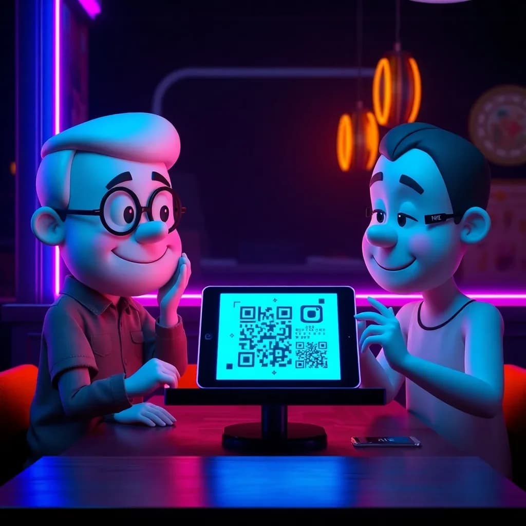 Restaurant menu QR codes